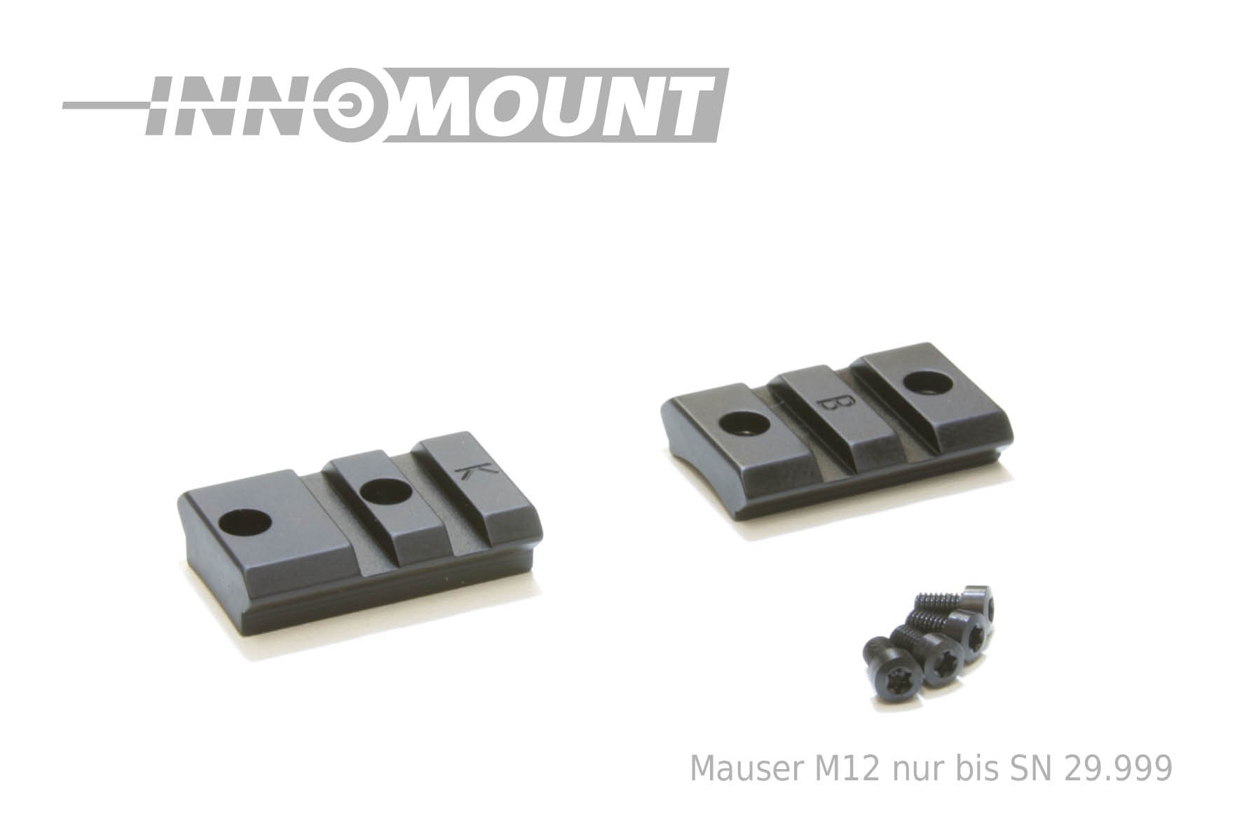 Weaver - Base - zweiteilig (D-L)
Mauser - Mod. K98/M12 bis SN 29.1000